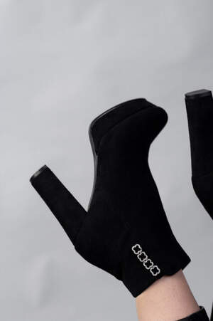 Ботильоны женские Fashion Dice 2486 36 размер 23,5 см Черный